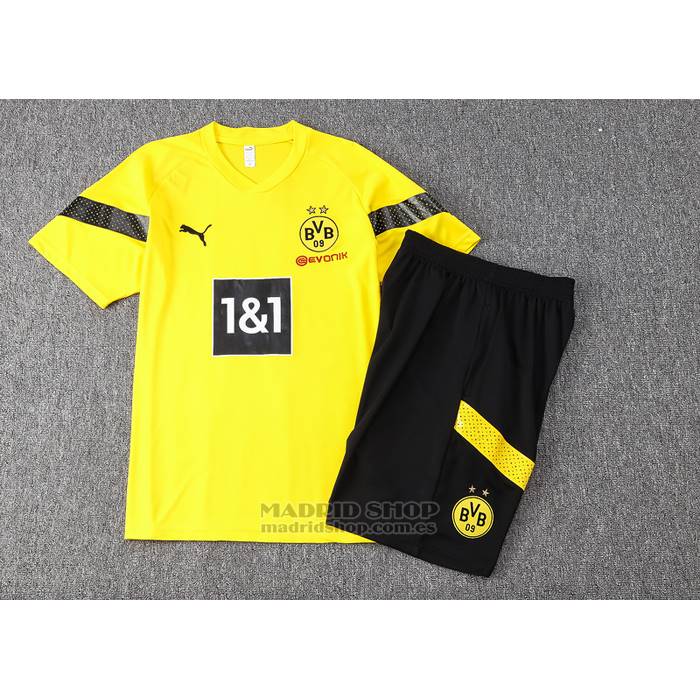 Chandal del Borussia Dortmund Manga Corta 2022-2023 Amarillo - Pantalon Corto